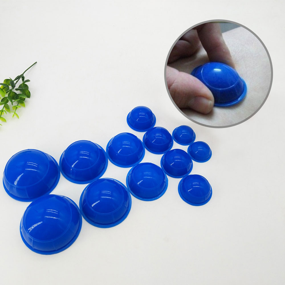 Mangkuk hisap silikon 12 buah, - Cupping Therapy Set ulasan dan harga