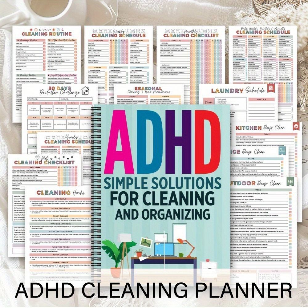 Perencana Pembersihan ADHD yan - Fitness Journal Planner ulasan dan harga