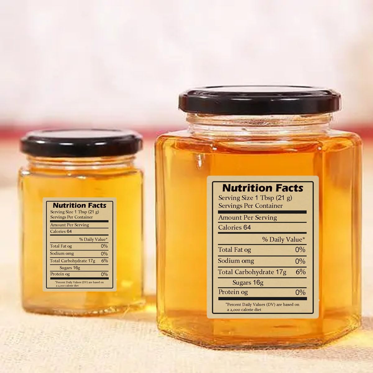 600pcs Label Madu Kraft Pereka - Health & Wellness Lafayette ulasan dan harga