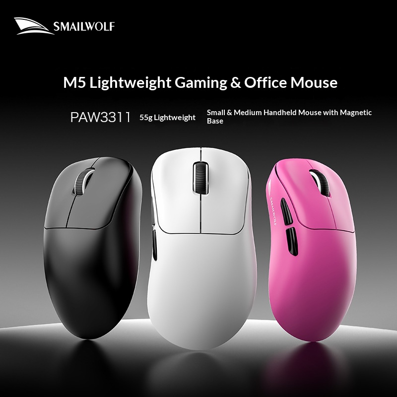 SMAILWOLF M5 Mouse Nirkabel Bl - Fitness Journal Planner ulasan dan harga