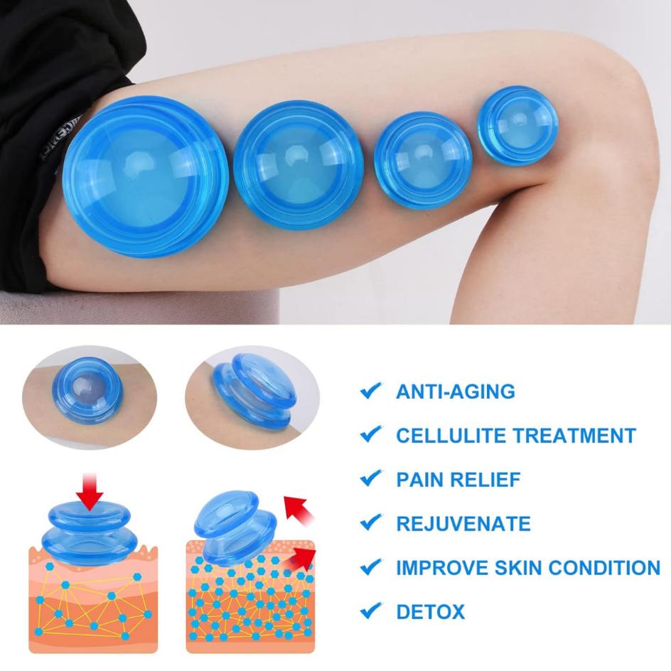 3Pcs Set Alat Pijat Silikon Pr - Cupping Therapy Set ulasan dan harga